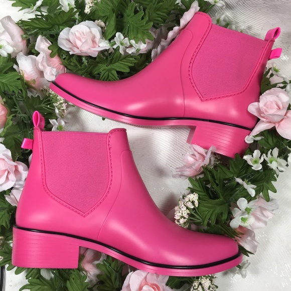 kate spade pink rain boots